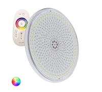 LEDKIA LIGHTING - Bombilla Piscina LED RGBW Sumergible Slim | 35W 12V DC | 3500 lm | IP68 | Ángulo 120º | Resistente | Sin Transformador | Control RF Incluido, Policarbonato
