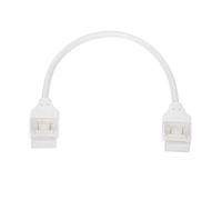 LEDKIA LIGHTING Conector Hipopótamo Doble con Cable para Tira LED Autorectificada 220V AC SMD Silicone FLEX Ancho 12 mm 12 mm