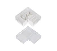 LEDKIA LIGHTING Conector Hipopótamo Esquina para Tira LED Autorectificada 220V AC SMD Silicone FLEX Ancho 12 mm 12 mm