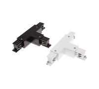 LEDKIA LIGHTING Conector Left Side Tipo T para Carril Trifásico Blanco