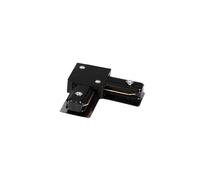 LEDKIA LIGHTING Conector Tipo L para Carril Monofásico Aluminio Negro