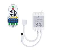 LEDKIA LIGHTING Controlador Regulador Tira LED CCT Seleccionable 12V DC con Mando IR Blanco