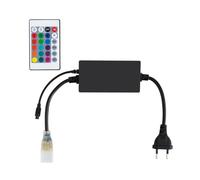 LEDKIA LIGHTING Controlador Tira LED RGB 220V UltraPower, Control Remoto IR 24 Botones