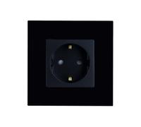 LEDKIA LIGHTING Enchufe Schuko con Marco PC Modern Negro