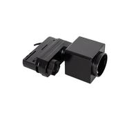 LEDKIA LIGHTING - Enchufe Tipo F Schuko para Carril Trifásico | Potencia Máxima 1400W | Instalación Rápida | Iluminación Comercial Interior | Acabados de PC Duraderos, Negro, Policarbonato