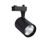 LEDKIA LIGHTING - Foco Carril LED Monofásico 20W | Iluminación Versátil | Tecnología COB | Fácil Instalación | Flujo Luminoso 1400 lm, Blanco Neutro 4000k, Plástico
