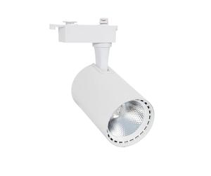 LEDKIA LIGHTING - Foco Carril LED Monofásico 40W | Iluminación Comercial | COB Superior | Fácil Instalación y Direccionable | Blanco Neutro 4000K, Policarbonato