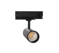 LEDKIA LIGHTING Foco Carril LED Trifásico 20W Carlo CCT Seleccionable Negro 4000K - 5000K - 6000K Seleccionable
