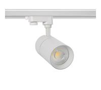 LEDKIA LIGHTING Foco Carril LED Trifásico 20W Mallet Regulable Blanco 5000K Blanco Frío
