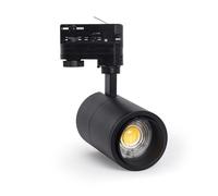 LEDKIA LIGHTING Foco Carril LED Trifásico 20W Pulyx Regulable CCT Seleccionable Multiángulo 15-60º Negro