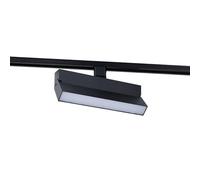 LEDKIA LIGHTING - Foco Carril LED Trifásico 24W | Regulable CCT (3000K-5000K) | Sin Parpadeo | Orientable 120° | Para Hogar y Comercio | Montaje Fácil, Negro, Aluminio