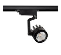 LEDKIA LIGHTING - Foco Carril LED Trifásico 30W Dora | Luz Cálida 3000 lm | Tecnología COB | Ángulo 36º | Fácil Instalación, Negro, Multicolor