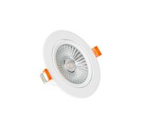 LEDKIA LIGHTING Foco Downlight LED 15W COB Superslim Direccionable Circular Blanco Corte Ø100 mm CRI90 Expert Color No Flicker 4000K Blanco Neutro