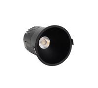 LEDKIA LIGHTING Foco Downlight LED 24W Corte Ø 90 mm Deep 2700K Negro Blanco Cálido