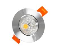 LEDKIA LIGHTING Foco Downlight LED 5W Circular COB CRI90 Corte Ø 55 mm Silver No Flicker 5000K Blanco Frío
