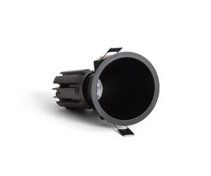 LEDKIA LIGHTING Foco Downlight LED 9W / 12W Cónico inclinación 20º Areni Corte Ø 85 mm 2700K Negro Blanco Cálido 12 W
