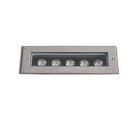 LEDKIA LIGHTING Foco Exterior LED 5W Empotrable Suelo Rectangular Utopia 3000K Blanco Cálido