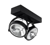 LEDKIA LIGHTING - Foco LED 30W CREE de Superficie AR111 | Direccionable y Regulable | Luz Cálida 2700K | 1600 lm | Rotación 350º | PC y Aluminio, Multicolor