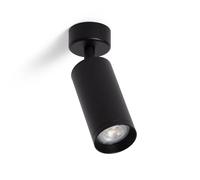 LEDKIA LIGHTING Foco Portalámparas Aluminio para Bombillas GU10 Cuarzo Negro GU10