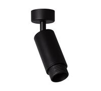 LEDKIA LIGHTING Foco Portalámparas de Superficie Multiángulo 10-50º Aluminio para Bombillas GU10 Ágata Negro GU10