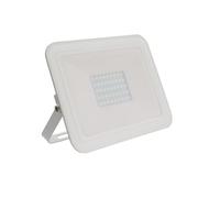 LEDKIA LIGHTING Foco Proyector LED 30W 120 lm/W IP65 Slim Cristal Blanco para Jardín, Terraza, Patio, 6000K Blanco Frío