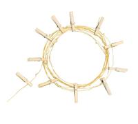 LEDKIA LIGHTING Guirnalda Alambre LED con Pinzas Doradas 3.5m Dorado | Ideal para Navidad