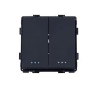 LEDKIA LIGHTING Interruptor Doble Conmutado Modern Negro