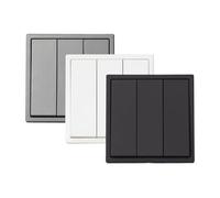 LEDKIA LIGHTING Interruptor Pulsador Luxe 990 Blanco 3 Teclas