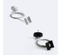 LEDKIA LIGHTING Kit Suspensión para Carril Trifásico DALI Negro