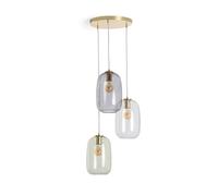 LEDKIA LIGHTING Lámpara Colgante Cristal Bonhomía Multicolor E27
