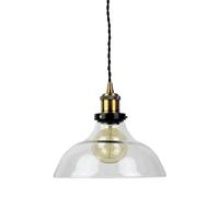 LEDKIA LIGHTING Lámpara Colgante de Metal y Cristal Springsteen Bronce E27