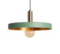 LEDKIA LIGHTING - Lámpara Colgante Metal Furiko | Diseño Industrial Elegante | Ajustable | Para Salón; Dormitorio; Oficina | Compatible LED E27 | Dimensiones 1560x400 mm; Verde; Acero Aleado