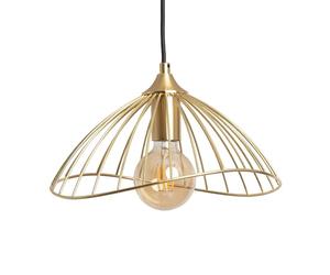 LEDKIA LIGHTING - Lámpara Colgante Metal Kibanda Alfarb | Diseño Elegante Nórdico | Compatible con Bombilla E27 | Para Salón, Dormitorio, Restaurante, Dorado, Metal