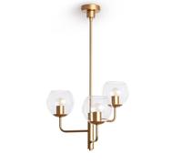 LEDKIA LIGHTING Lámpara Colgante Metal y Cristal Tribubble Dorado E27