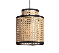 LEDKIA LIGHTING Lámpara Colgante Ratán Huela Piccola Natural E27