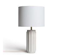 LEDKIA LIGHTING - Lámpara de Mesa Corbusier | Cerámica Resistente | Compatible Bombilla E27 | Para Salón, Dormitorio | Diseño Vintage, Nórdico, Boho, Blanco, Cerámica