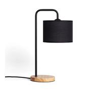 LEDKIA LIGHTING - Lámpara de Mesa Jedali | Diseño Elegante y Moderno | Compatible con Bombilla E27 hasta 20W | Uso Interior IP20 | Para Salón y Dormitorio, Blanco, Madera
