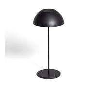 LEDKIA LIGHTING - Lámpara de Mesa LED Portátil | Batería USB Recargable | Potencia 2W | Protección IP44 | Diseño Moderno | Dimensiones Compactas, Negro, Metal