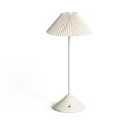 LEDKIA LIGHTING Lámpara de Mesa LED Portátil Metal con Batería USB Recargable Denwa Beige