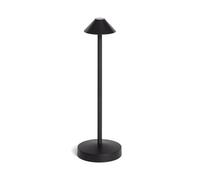 LEDKIA LIGHTING Lámpara de Mesa LED Portátil para Exterior Metal con Batería Recargable Magatzi Negro