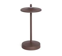 LEDKIA LIGHTING Lámpara de Mesa LED Portátil para Exterior Metal con Batería Recargable Milevani Marrón