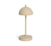 LEDKIA LIGHTING Lámpara de Mesa LED Portátil para Exterior Metal con Batería Recargable Pirinoa Beige