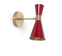 LEDKIA LIGHTING Lámpara de Pared Metal Direccionable Jigger Rojo E27