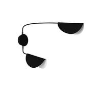 LEDKIA LIGHTING - Lámpara de Pared Orientable | Diseño Moderno | Compatible con Bombillas LED E14 | Ideal para Hogar y Comercios | Metal Resistente, Negro