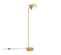 LEDKIA LIGHTING - Lámpara de Pie Luise | Diseño Contemporáneo y Funcional | Ideal para Salón y Dormitorio | IP20 Interior | Estilo Vintage; Amarillo; Metal