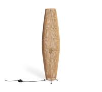 LEDKIA LIGHTING - Lámpara de Pie Mahali | Diseño Natural | Papel Trenzado Resistente | E27 Compatible | Para Salón y Dormitorio | Alto 1000 mm, Diámetro 250 mm, Color Natural