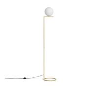 LEDKIA LIGHTING Lámpara de Pie Metal y Cristal Moonlight Dorado E27