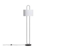 LEDKIA LIGHTING Lámpara de Pie Metal y Tela Duque Blanco E27