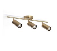 LEDKIA LIGHTING - Lámpara de Techo Dariel | 3 Focos Orientables | Diseño Moderno y Minimalista | Compatible con Bombillas de Bajo Consumo | Dorado, Metal