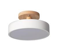 LEDKIA LIGHTING - Lámpara de Techo LED 12W | Madera y Metal | CCT Seleccionable: Blanco Frío, Neutro, Cálido | 1020 lm | Blanco